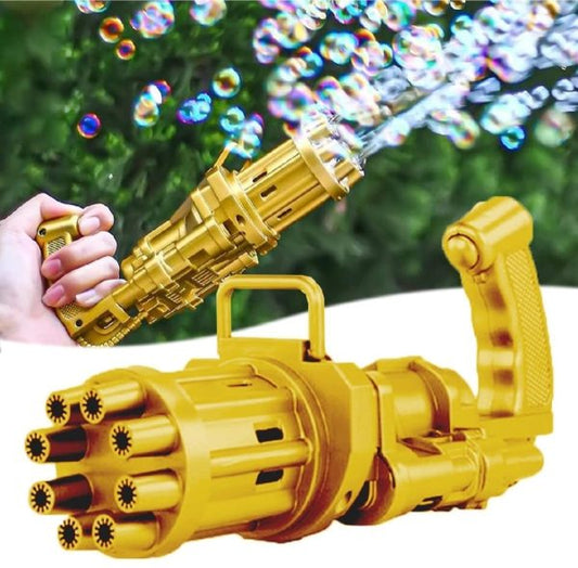 8 Hole Massive Bubble Gun, Automatic Bubble Maker Electric Bubble Gun