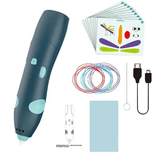 Diy 3d Drawing Pen for Kids | Low Temperature 3d Printing Pen | Digital Display, Rechargeable