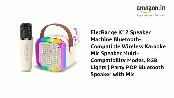 K12 Mic Portable Microphone Audio Home Karaoke Integrated Microphone | Wireless Bluetooth Speaker
