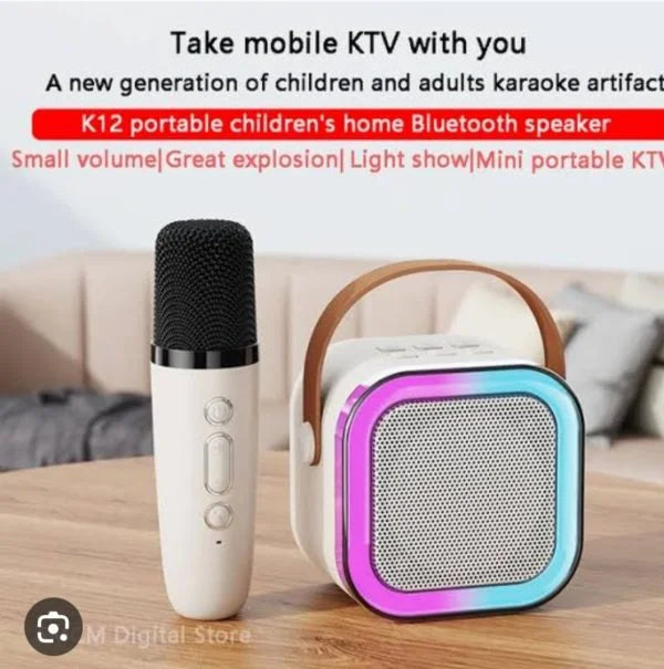K12 Mic Portable Microphone Audio Home Karaoke Integrated Microphone | Wireless Bluetooth Speaker